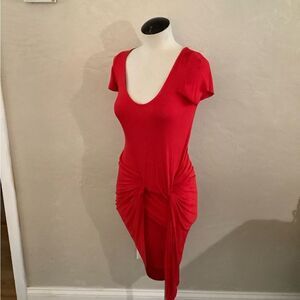 The Vanity Room Twist Front Red Dress Sz XS